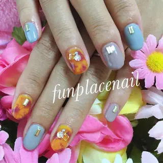 ショート ミディアム セミロング ロング カラー パーマ ヘアアレンジ メンズ キッズ ネイル まつエク nail salon＆school felice所属・フェリーチェ瑞江店 新山のネイルデザイン