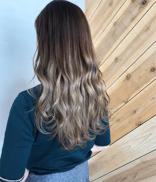 ロング カラー hair salon Ranun髪質改善のヘアスタイル