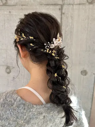 ロング ヘアアレンジ 女性に人気♪ はやしほのかのヘアスタイル