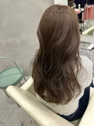 セミロング カラー さあや 【透け感/艶感】のヘアスタイル