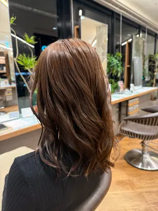 ミディアム 梅田/カラーモデル/ 前川匠悟のヘアスタイル