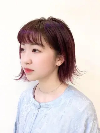ショート カラー ビューティー　クララ所属・🌈miu miu hair✂️💕のヘアスタイル