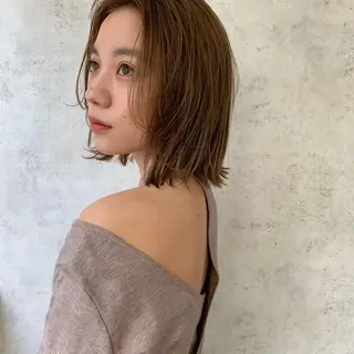 ミディアム ボブ/レイヤー /河内温太のヘアスタイル