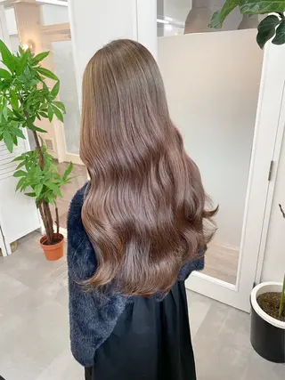 ロング RIN 中明度韓国ヘアのヘアスタイル