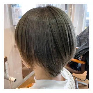 ショート カラー 🦖稲葉菜月🦖 異動しましたのヘアスタイル