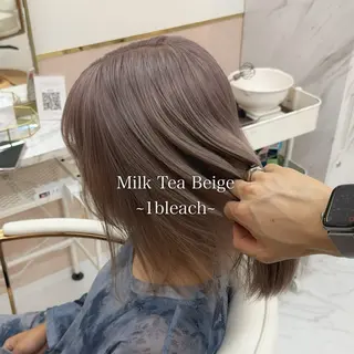 ミディアム カラー THESALONS所属・🤍ブリーチカラー /寄田龍樹🤍のヘアスタイル