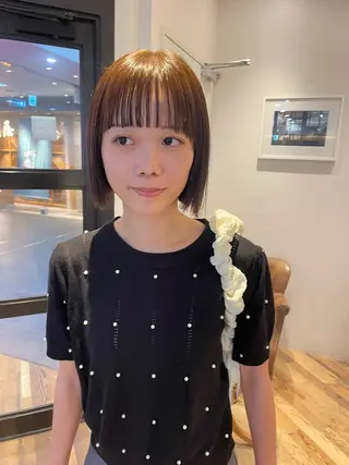 ショート 透明感ニュアンス 柔らかstyle🤍のヘアスタイル