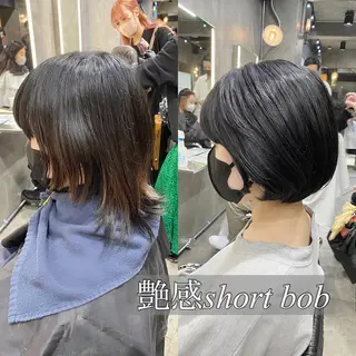 ショート カラー Ms.CHARM所属・透明感カラー🌿 グレージュ🐺陽介のヘアスタイル