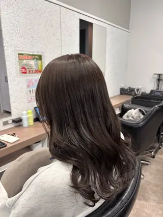 セミロング カラー ボブ/透明感カラー/ 髪質改善/🌙/ルナのヘアスタイル