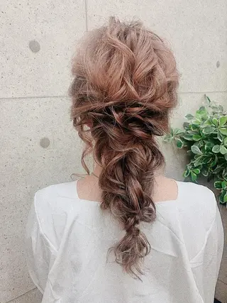 ロング ヘアアレンジ Mululu所属・京都最安価エクステ muuka🦋のヘアスタイル