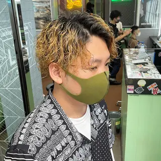 パーマ メンズ Le'a所属・渋谷/フェード/ 國分 翔のヘアスタイル