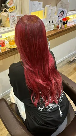 ロング 🎀ハイトーン/ 艶カラー/夕月🎀のヘアスタイル