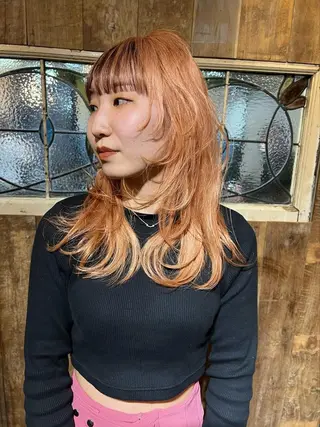 ミディアム 透明感カラー/ レイヤー/REIKAのヘアスタイル