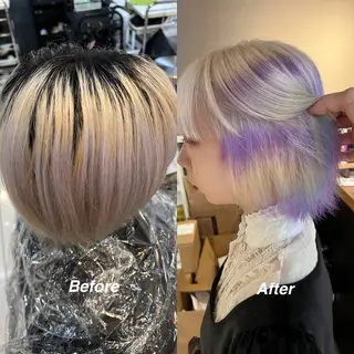 ショート カラー daiki 原宿のヘアスタイル