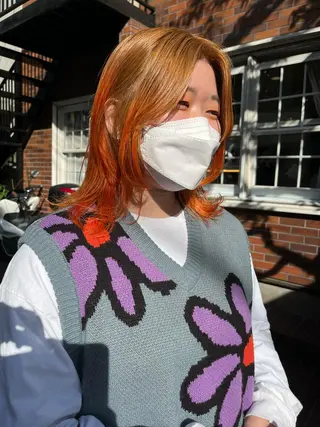 ミディアム カラー NOUN所属・eri kinjoのヘアスタイル