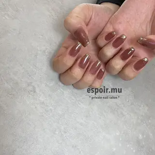 ロング ネイル espoir. muのネイルデザイン