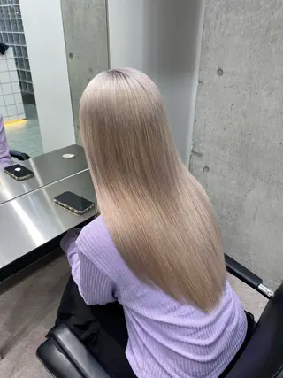 ロング カラー 🐯ミルクティーベー ジュ/大雅🐯のヘアスタイル