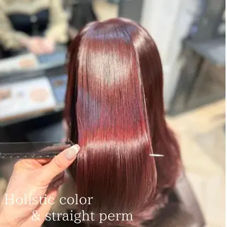 ロング カラー パーマ リピート90%超/縮 毛矯正/髪質改善井口のヘアスタイル