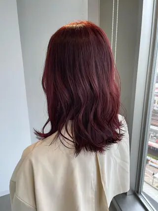 セミロング カラー 店長　MANAMI ／ブリーチ／骨格ボブのヘアスタイル