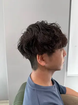 パーマ メンズ 小池 風賀のヘアスタイル