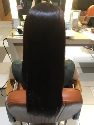 ロング カラー パーマ ぱつっとボブ/ 小野あかねのその他イメージ