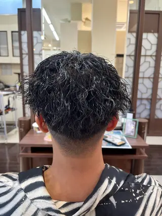ショート パーマ メンズ AROH  men's cut&men's perm 船橋店所属・🧊メンズ特化🧊 高木航希のヘアスタイル