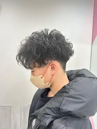 ショート カラー パーマ メンズ 【メンズサロン】 BLUCK 横浜のヘアスタイル