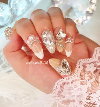 ネイル 23時まで❤︎韓国、 ワンホンネイルのネイルデザイン