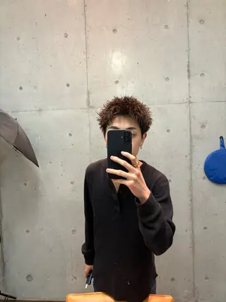 ショート パーマ メンズ 山口 陽平のヘアスタイル