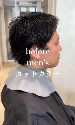 ショート カラー メンズ メンズ指名多数!! SiLO 田島のヘアスタイル