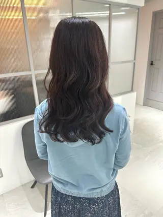 セミロング パーマ 銀座No.1髪質改善 縮毛矯正/本木のヘアスタイル