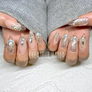 ネイル クレアトゥール華 都賀店所属・三橋 結菜のネイルデザイン