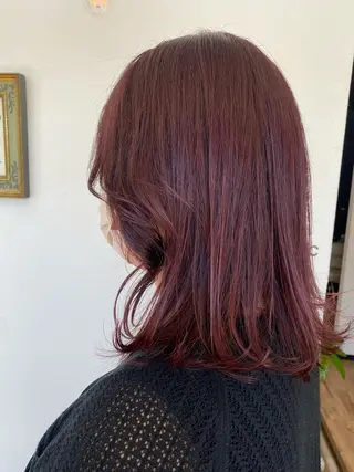 ミディアム 丸山 純奈のヘアスタイル