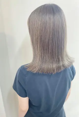 ミディアム カラー ケアブリーチ /髪質 改善/古橋圭史郎のヘアスタイル