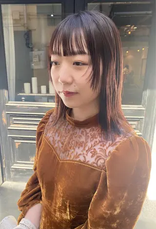 ミディアム カラー tonari 梅田、中崎町のヘアスタイル