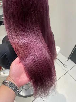 セミロング カラー 💞暖色カラー 💞risaのヘアスタイル