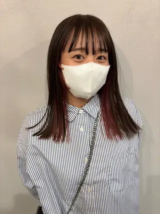 ミディアム Aem.所属・あすか Aem.カラーリストのヘアスタイル