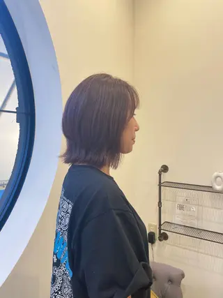 ミディアム mahae 林のヘアスタイル