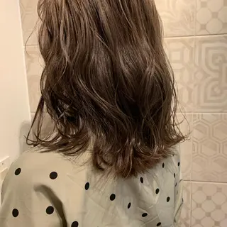 ミディアム カラー Tamagawa Sakiのヘアスタイル