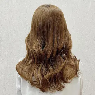 セミロング ヘアアレンジ 韓国ヘア/髪質改善 /艶カラー/sahoのヘアスタイル
