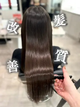 ロング カラー 《艶髪縮毛矯正》 かのん☽⑅ ˖のヘアスタイル