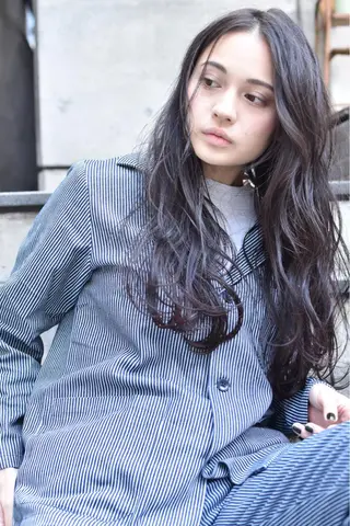 ロング カラー ヘアアレンジ 口コミ高評価/パーマ Tetsu【テツ】のヘアスタイル