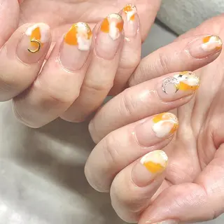 ネイル ネイルリボン 受付スタッフのネイルデザイン