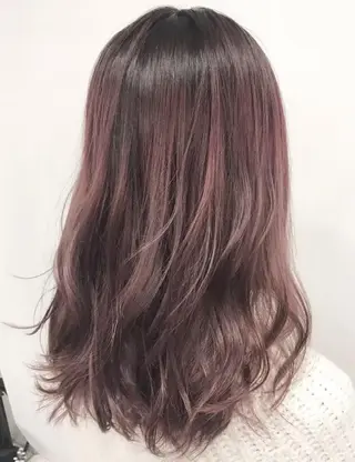 セミロング カラー 🌙透明感カラー／ 丁寧施術｜松本のヘアスタイル