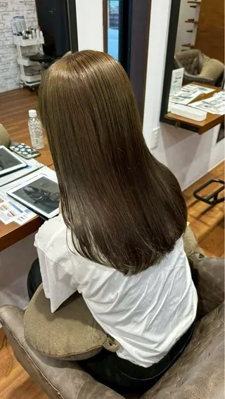 セミロング りな/ツヤカラー/ 豊橋美容院のヘアスタイル