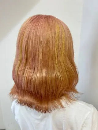 セミロング 🦕横浜/カラー /エクステ🌀のヘアスタイル