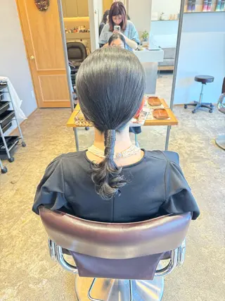 ミディアム カラー ヘアアレンジ RINA 🦋🫧のヘアスタイル