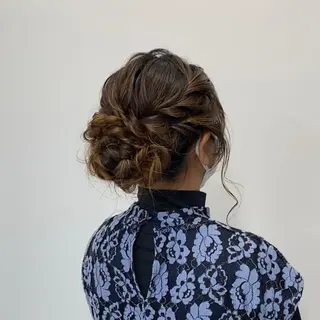 ロング ヘアアレンジ 透明感ワンカラー梅田 ダブルカラー/川上のヘアスタイル