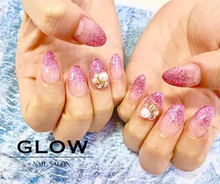 ロング ネイル NAIL SALON GLOWのネイルデザイン