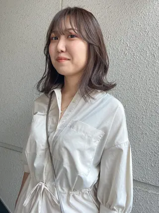 ミディアム カラー カラーパティシエ facce🌼ikoのヘアスタイル